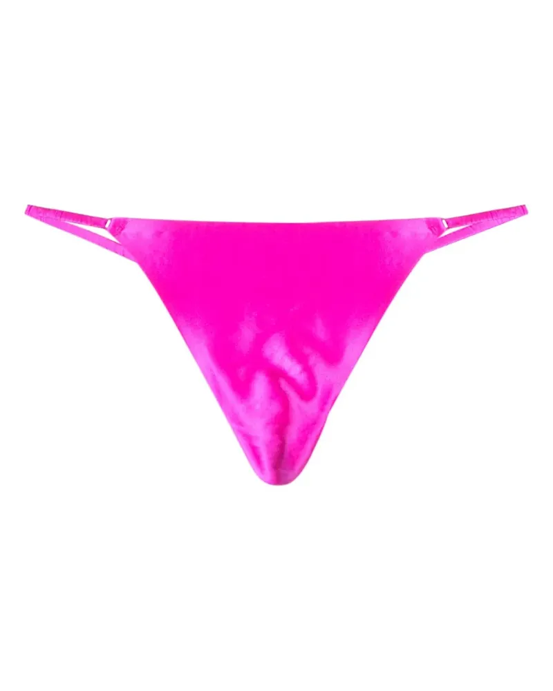 Fleur Du Mal Crystal Luxe V String - Violett Violett