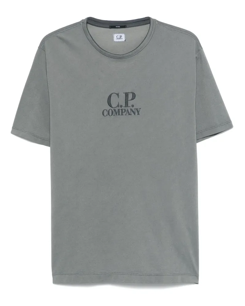 C.P. Company T-Shirt aus Piqué - Grau Grau