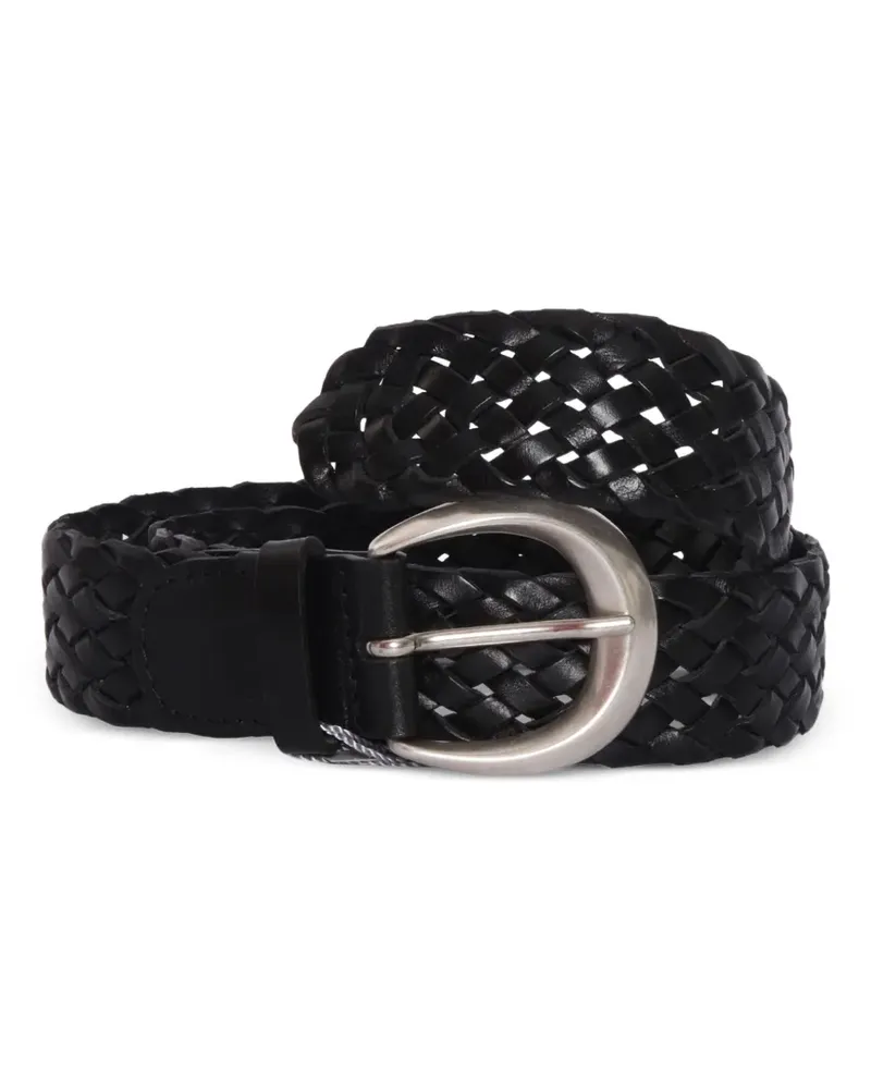 Orciani braided leather belt - Schwarz Schwarz