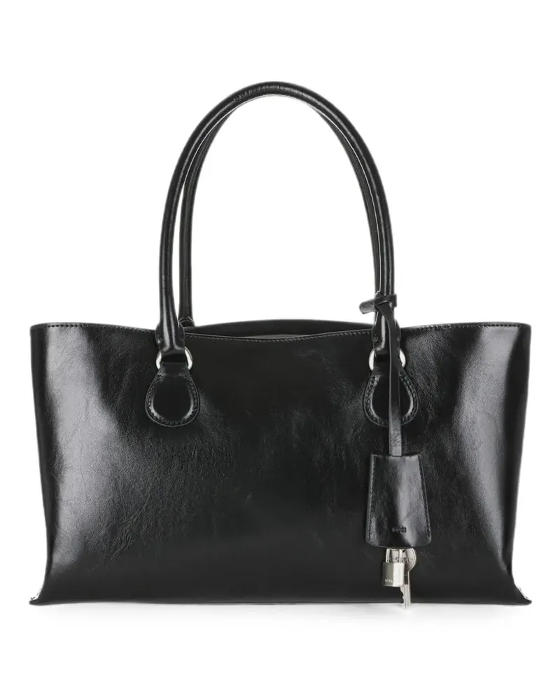 OSOI mini Shell Brot tote bag - Schwarz Schwarz