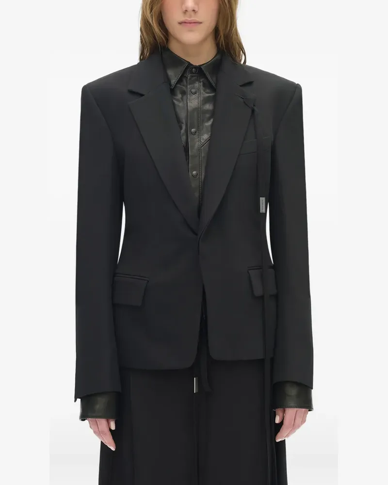 Ann Demeulemeester Rachele single-breasted blazer - Schwarz Schwarz