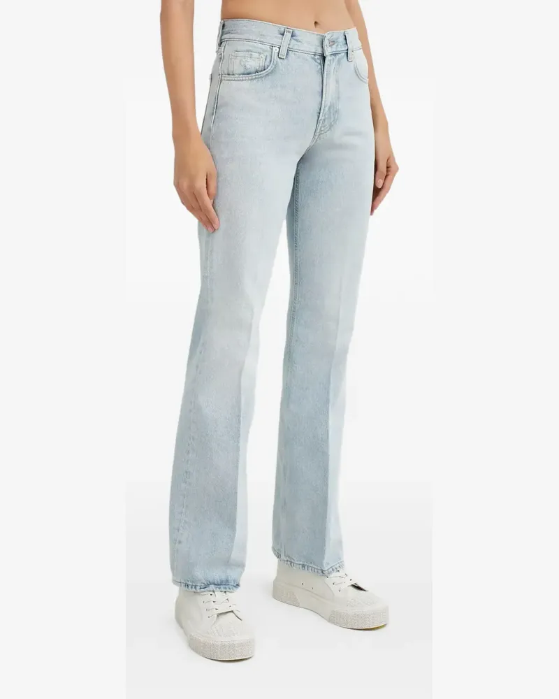 Haikure Flora Schlagjeans mit Bügelfalten - Blau Blau