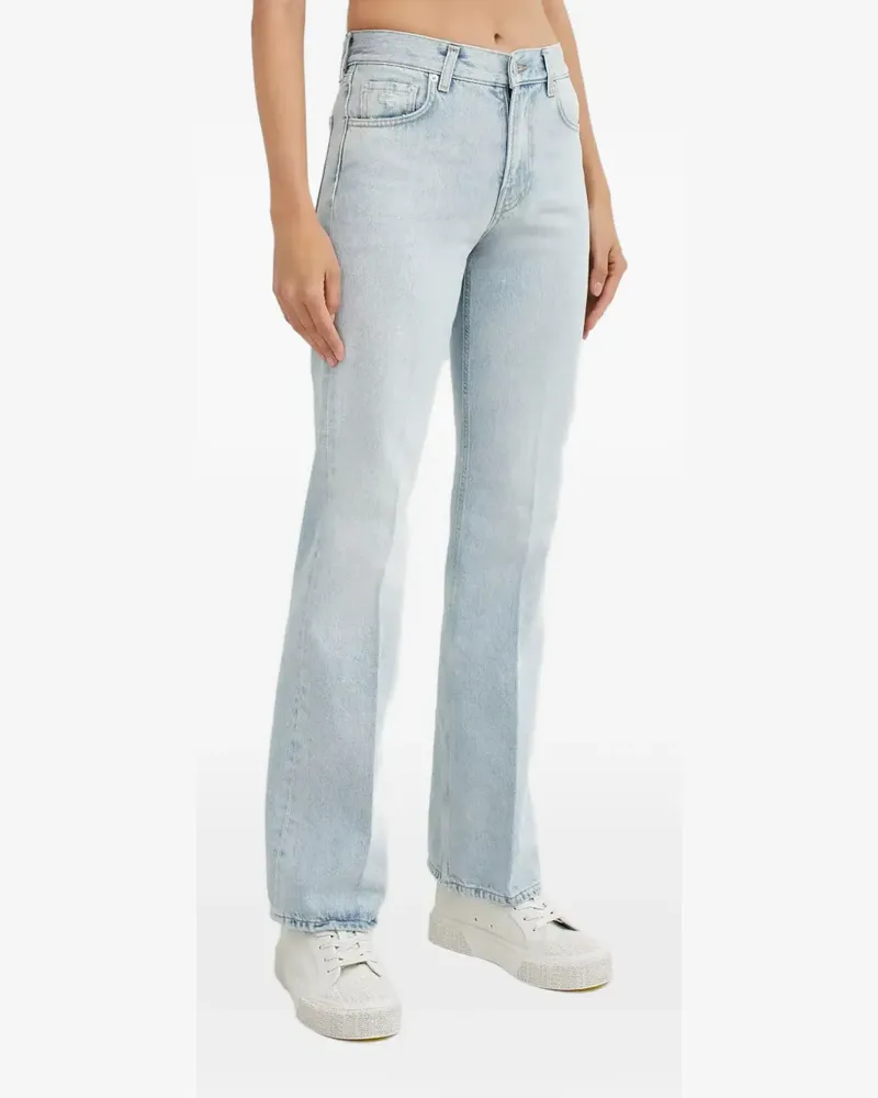 Haikure Flora press-crease flared jeans - Blau Blau