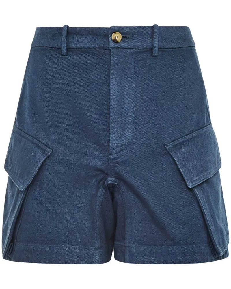 J.W.Anderson Twill-Shorts mit aufgesetzten Taschen - Blau Blau