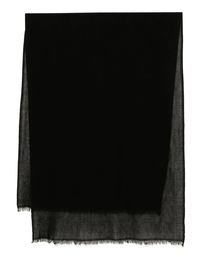N.Peal Gestrickter Schal - Schwarz Schwarz
