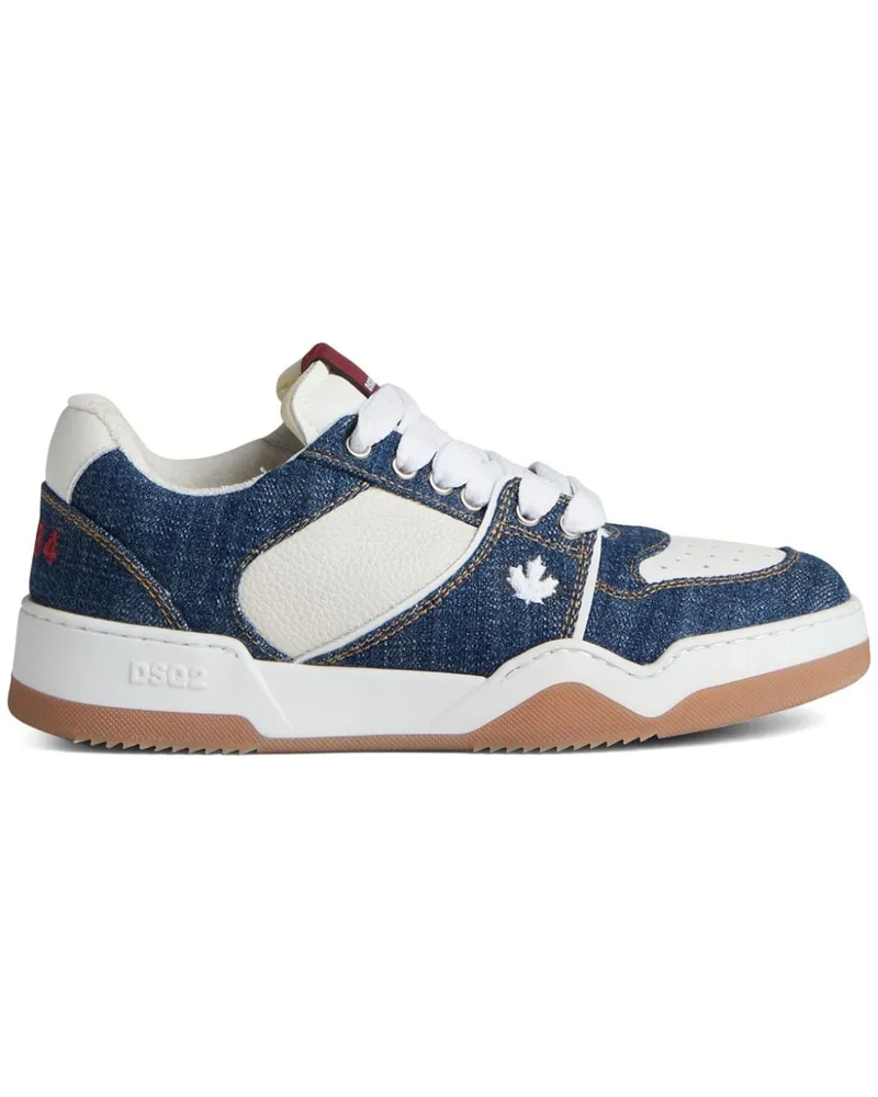 Dsquared2 Sneakers mit Jeans-Einsätzen - Weiß Weiß