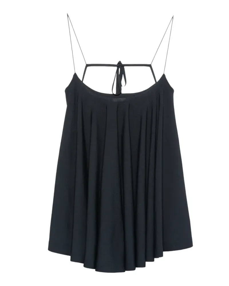 Jacquemus Le Haut Voile Oberteil mit Falten - Blau Blau