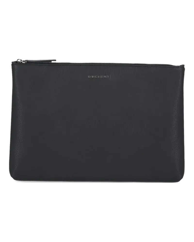 Orciani zip-fastening laptop bag - Schwarz Schwarz