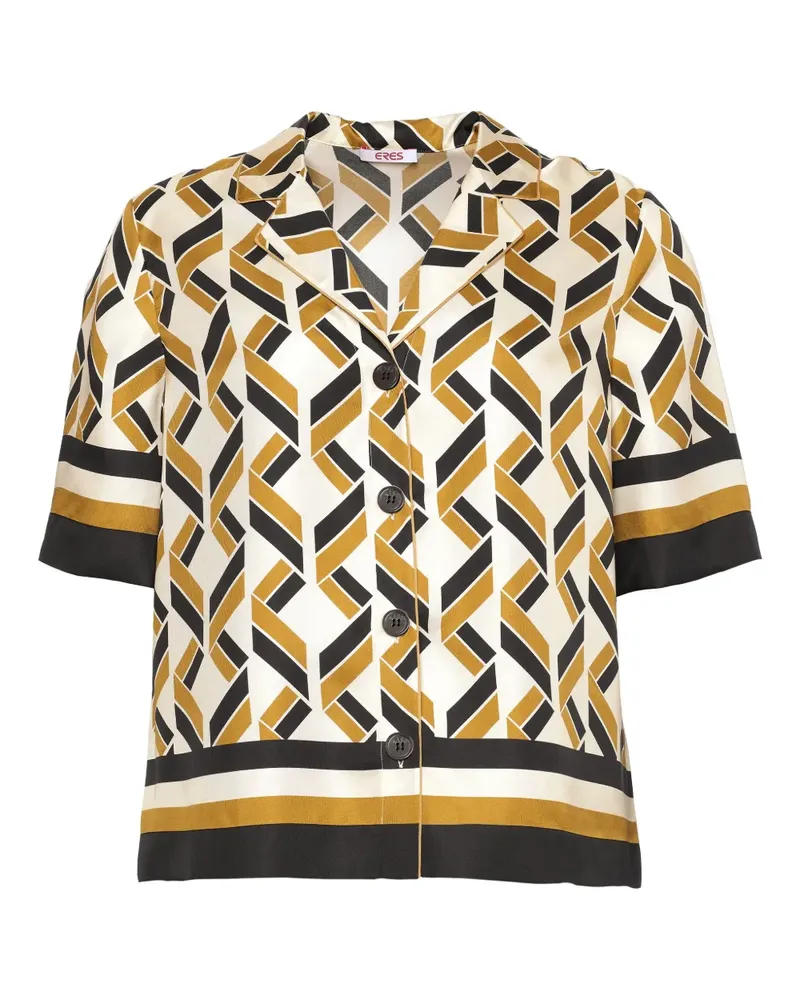 Eres Sonore Hemd mit geometrischem Print - Weiß Weiß