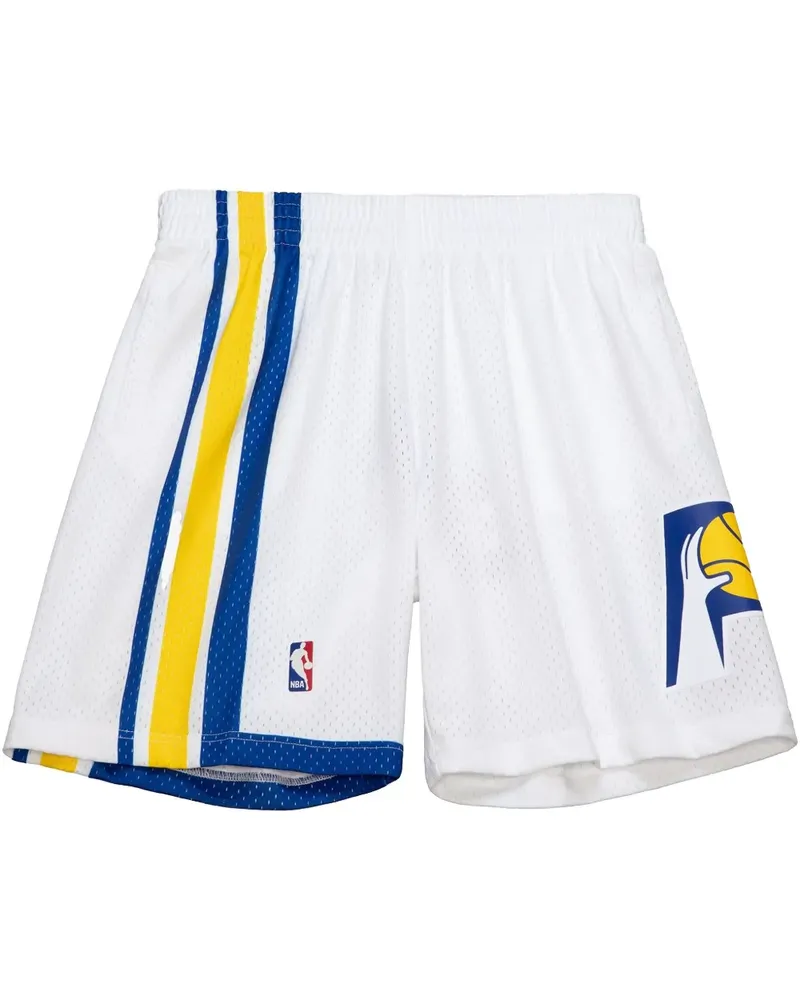 Mitchell & Ness 2003/04 Indiana Pacers "White" Swingman Shorts - Weiß Weiß