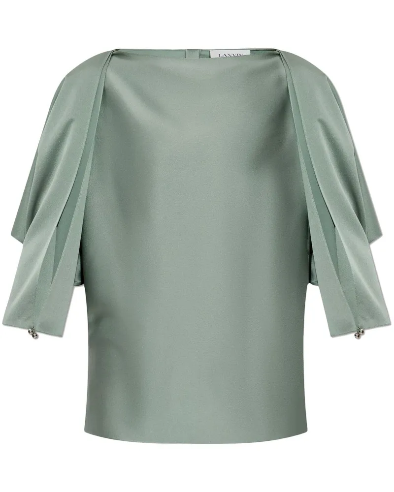 Lanvin Bluse aus Satin - Grün Grün