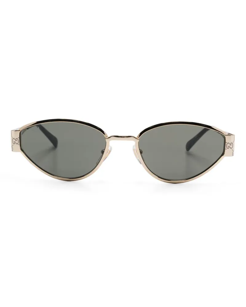 Gucci Sonnenbrille mit Butterfly-Gestell - Gold Gold