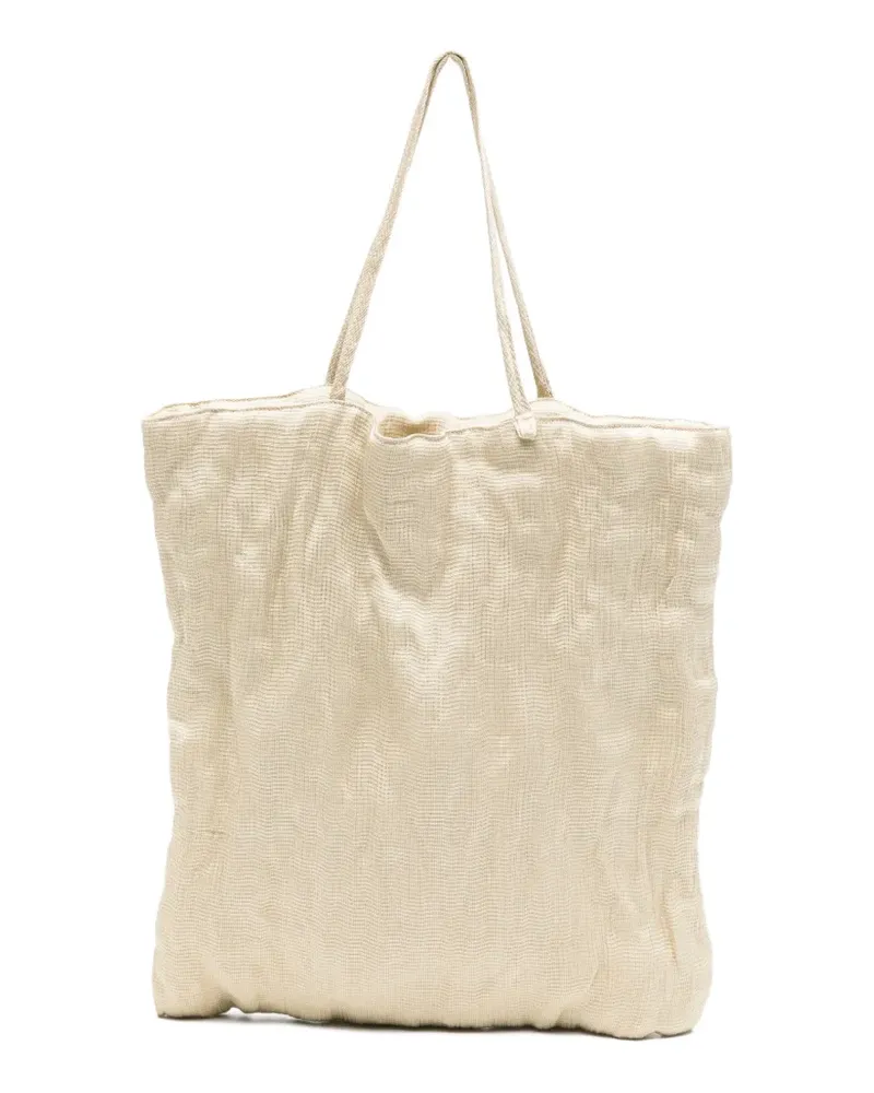 ALYSI Tote Bag mit Knitteroptik - Nude Nude