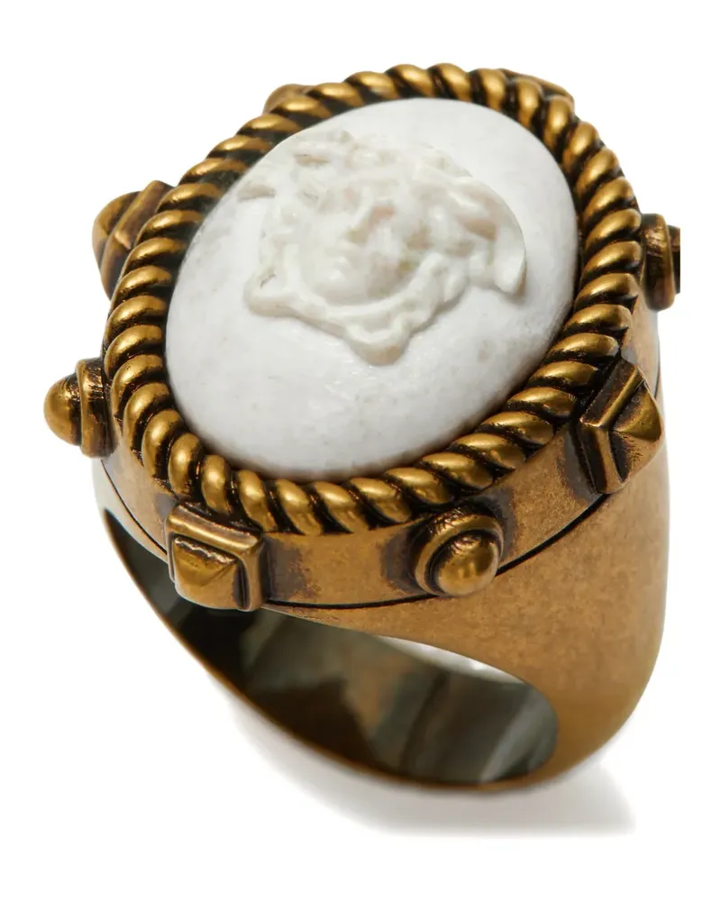 Versace Cameo Ring - Gold Gold