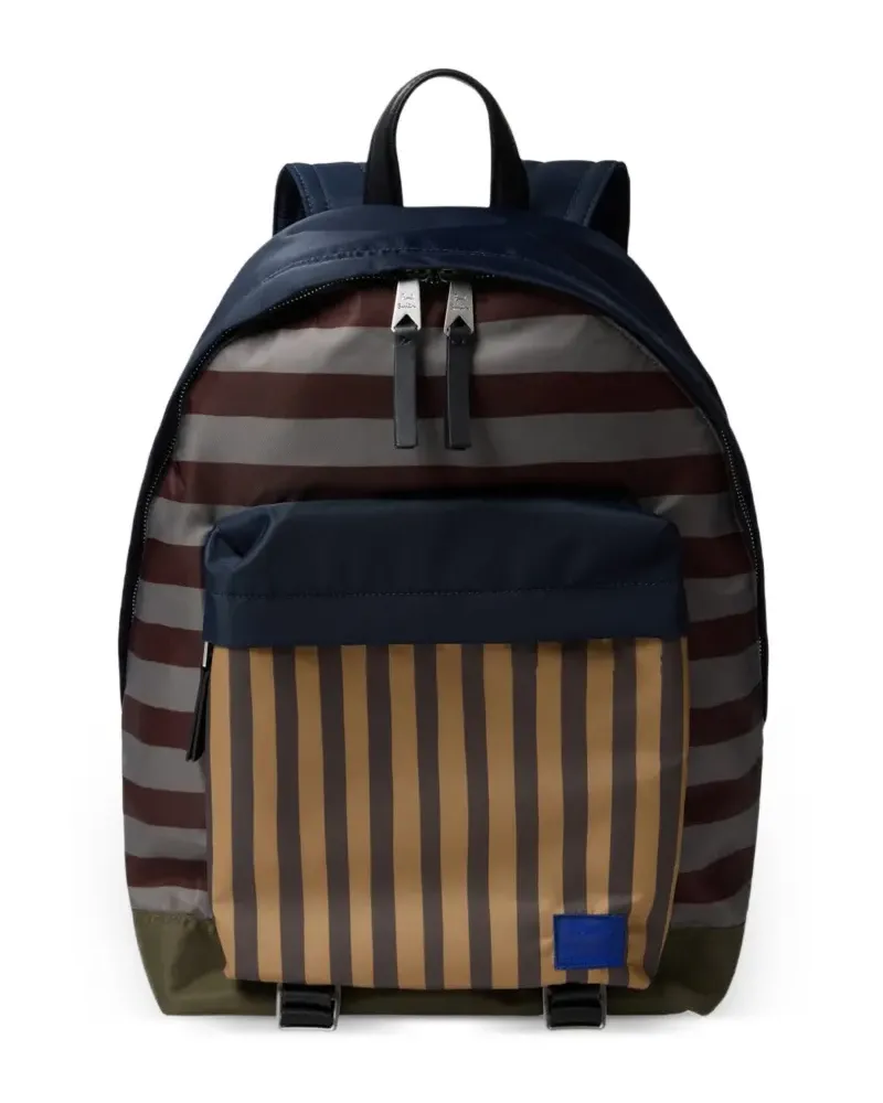 Paul Smith Gestreifter Rucksack - Blau Blau