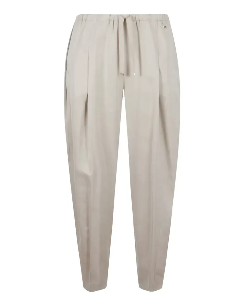 Herno drawstring pleated trousers - Nude Nude