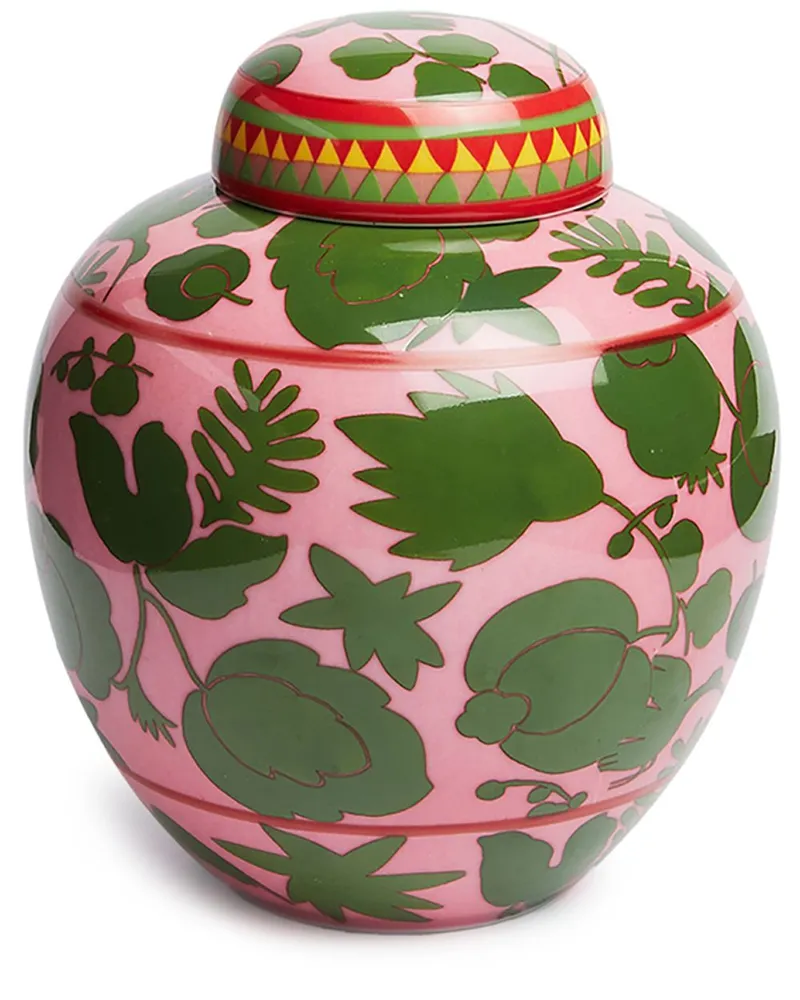 La DoubleJ Wildbird' Teedose aus Porzellan - Rosa Rosa