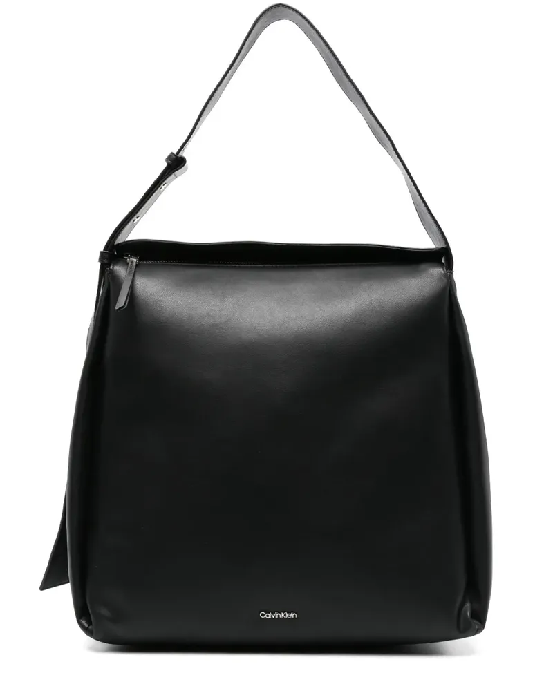 Calvin Klein Handtasche mit Logo-Schriftzug - Schwarz Schwarz
