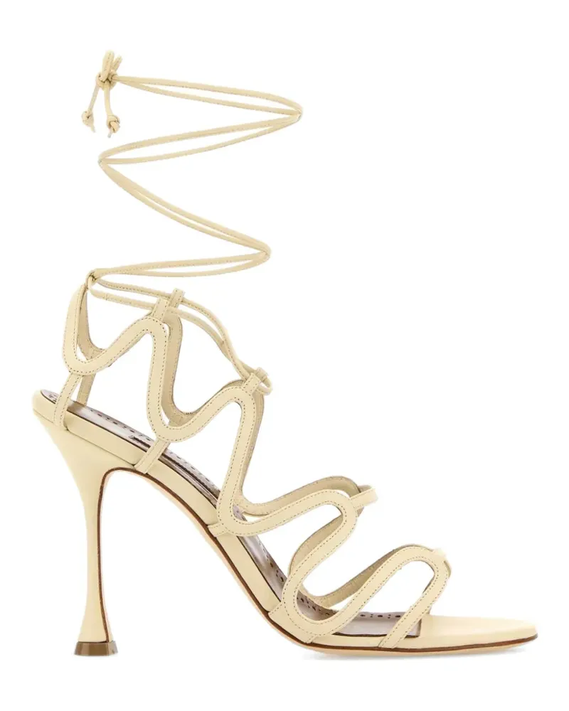 Manolo Blahnik strappy heeled sandals - Gelb Gelb