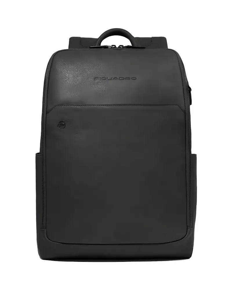 Piquadro Laptop-Rucksack - Schwarz Schwarz
