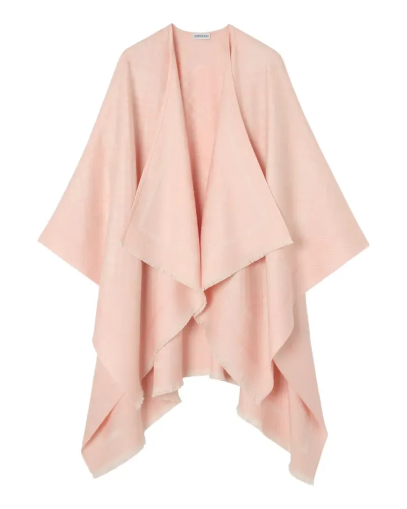 Burberry Check wool cashmere cape - Rosa Rosa