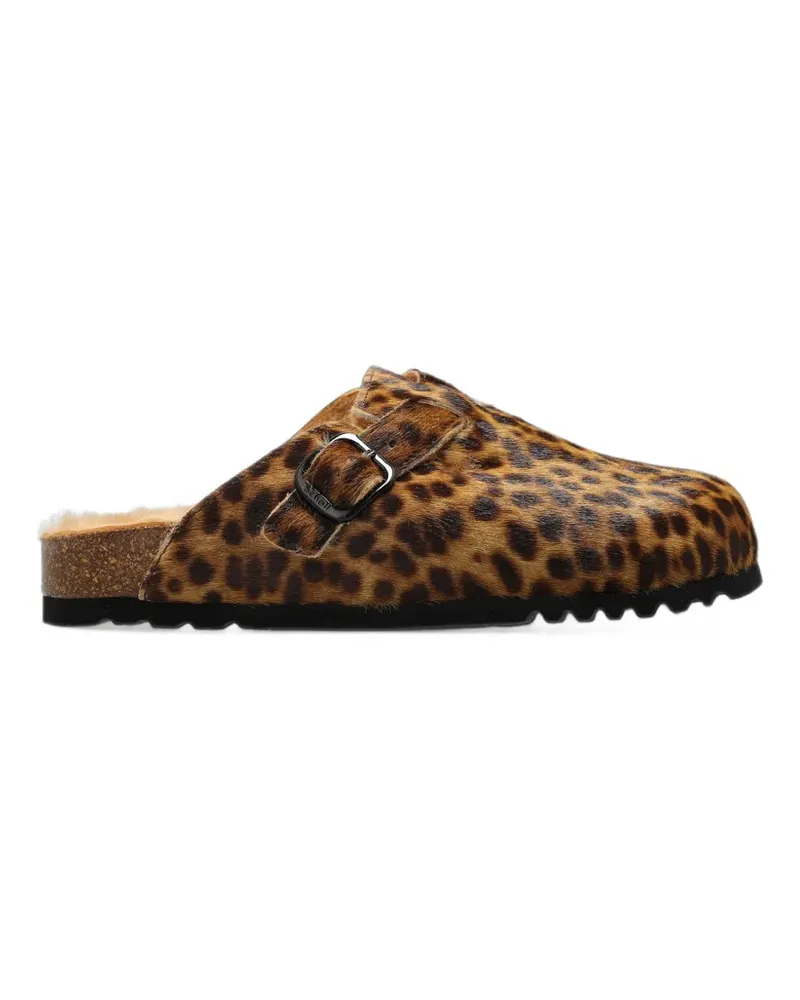 Scholl Fae leopard-print mules - Braun Braun
