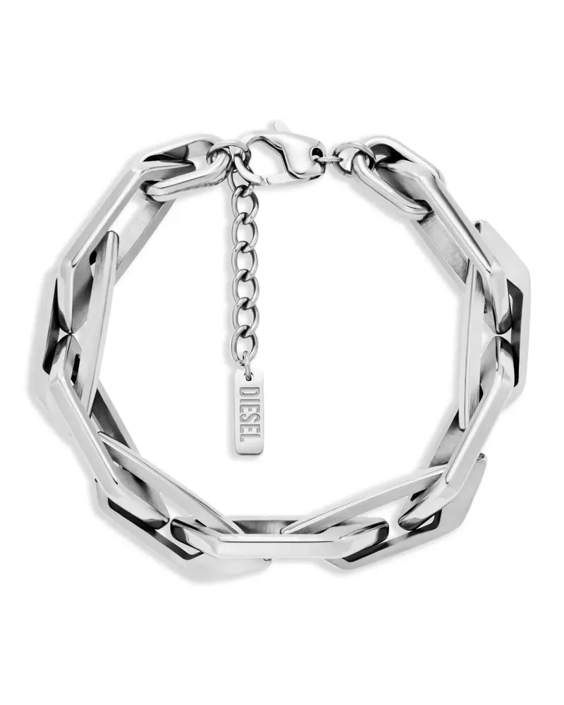 Diesel Iconic D Armband - Silber Silber
