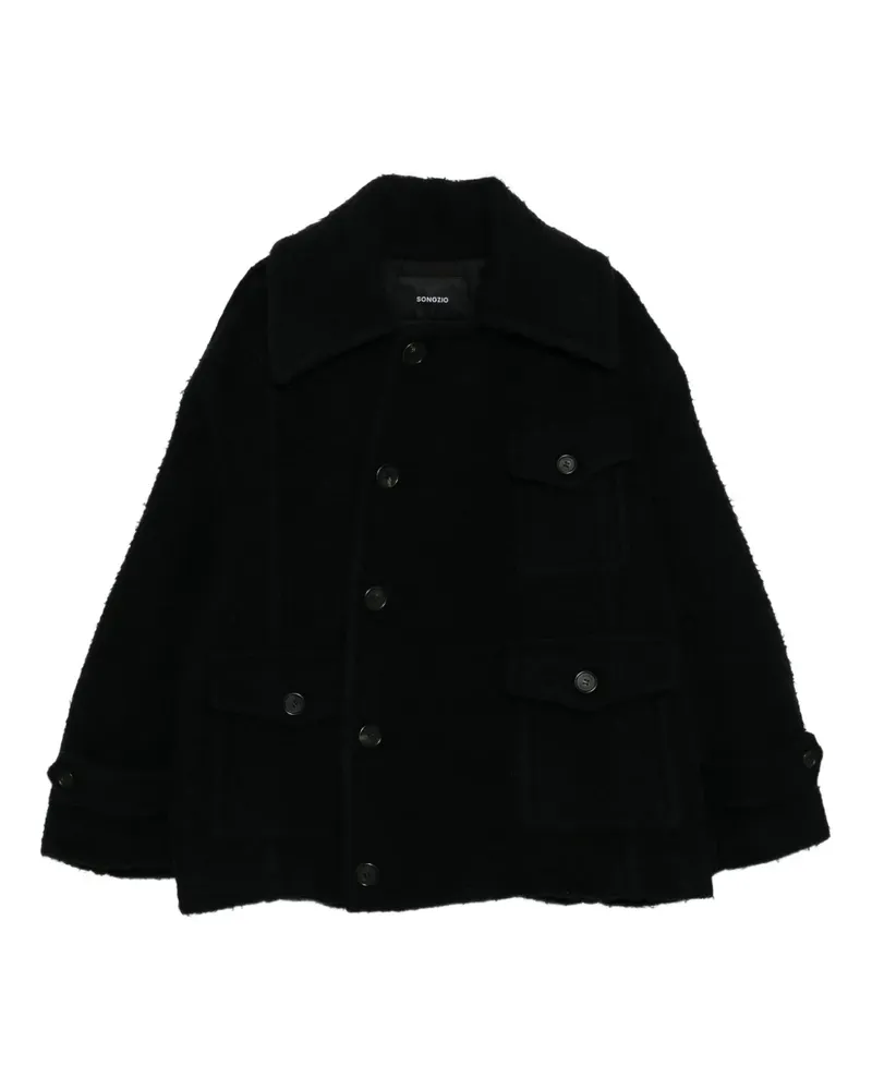 SONGZIO Curved Bell Mantel - Schwarz Schwarz