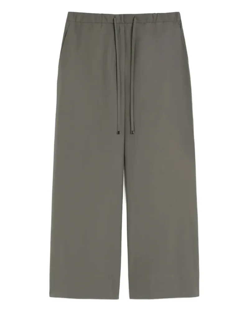 Max Mara Hose mit Kordelzug - Grau Grau