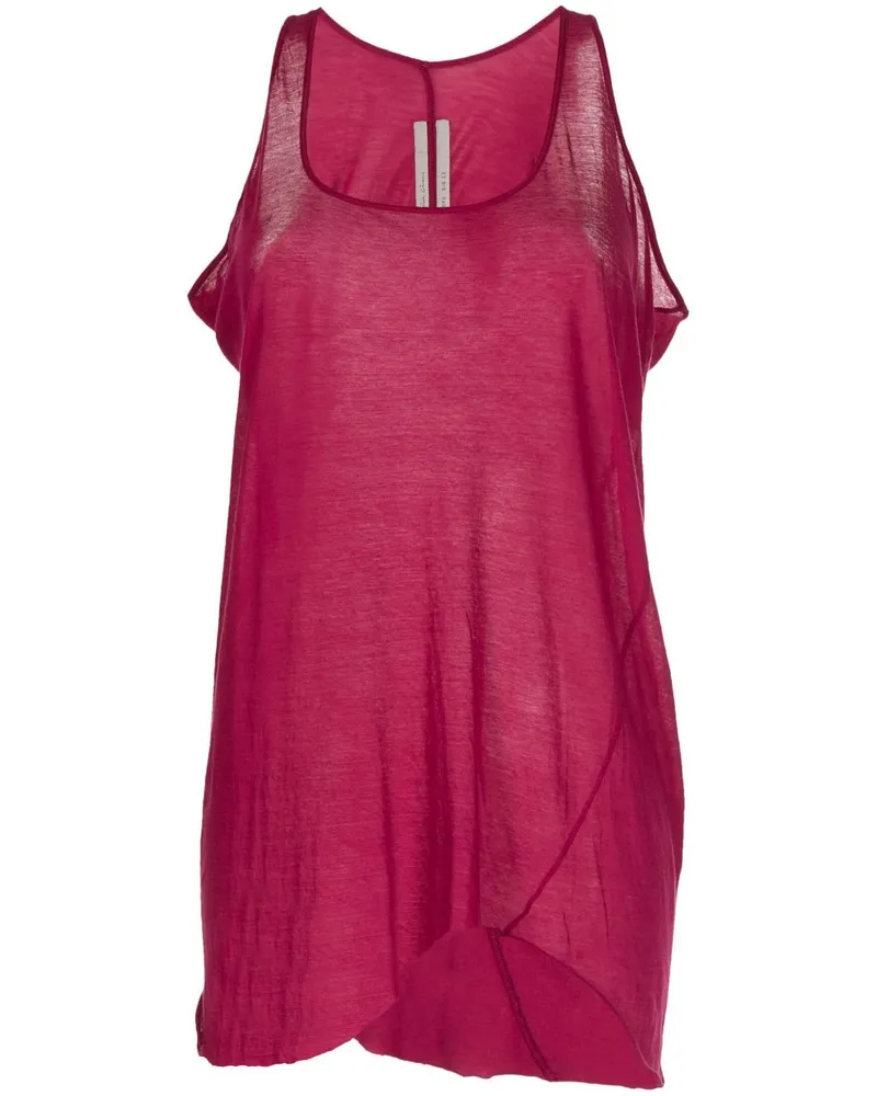 Rick Owens Asymmetrisches Top - Rot Rot