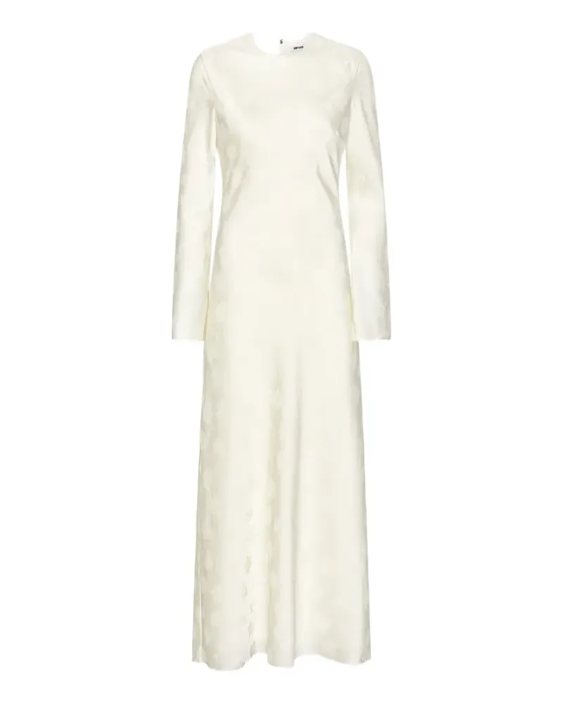 ROTATE Birger Christensen Biascut-Maxikleid mit Blumen - Nude Nude
