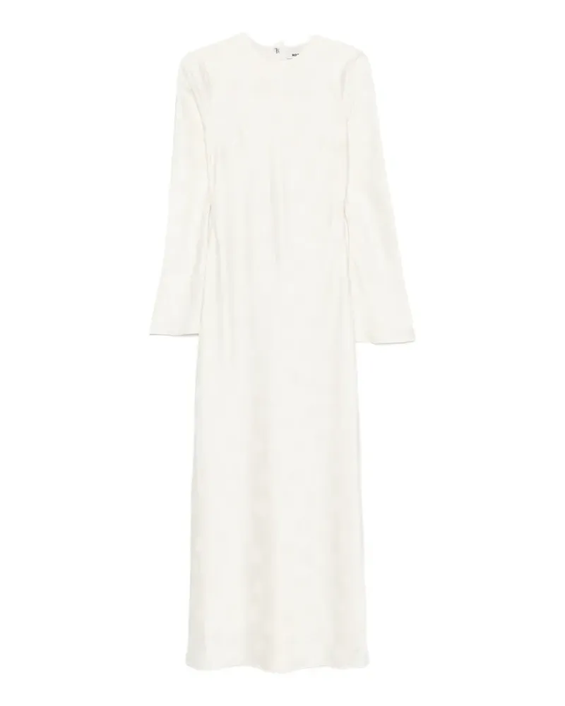 ROTATE Birger Christensen Ls Biascut Kleid in Weiß - Nude Nude