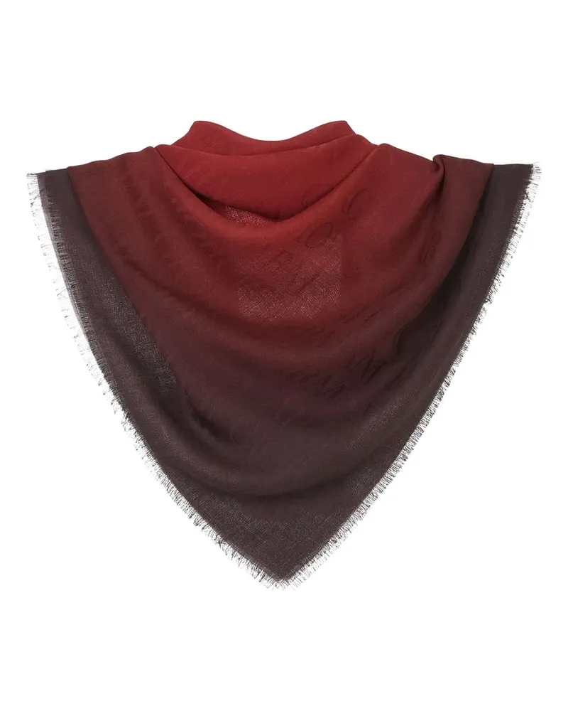 Giorgio Armani Schal mit Fransen - Rot Rot