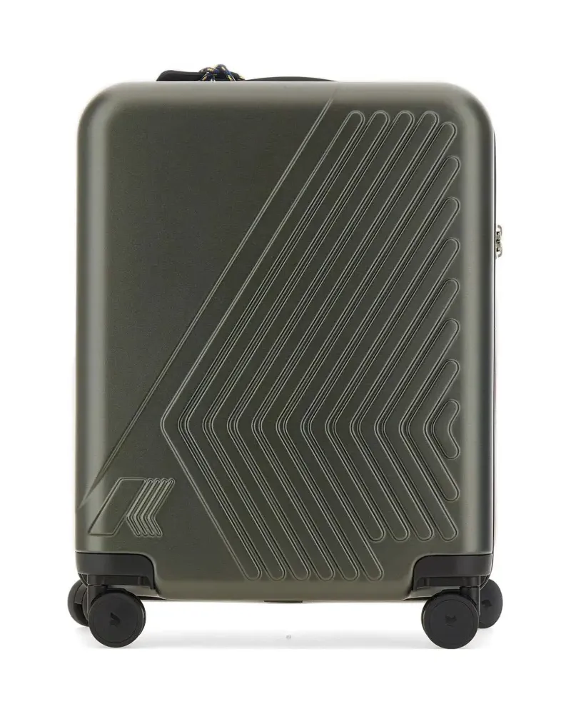 K-Way EUDOXIE logo embossed hard shell suitcase - Grün Grün