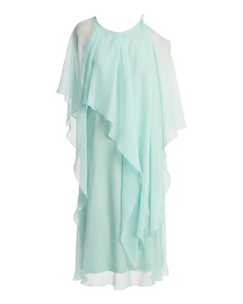 Irina Schrotter Alegra layered silk midi dress - Blau Blau