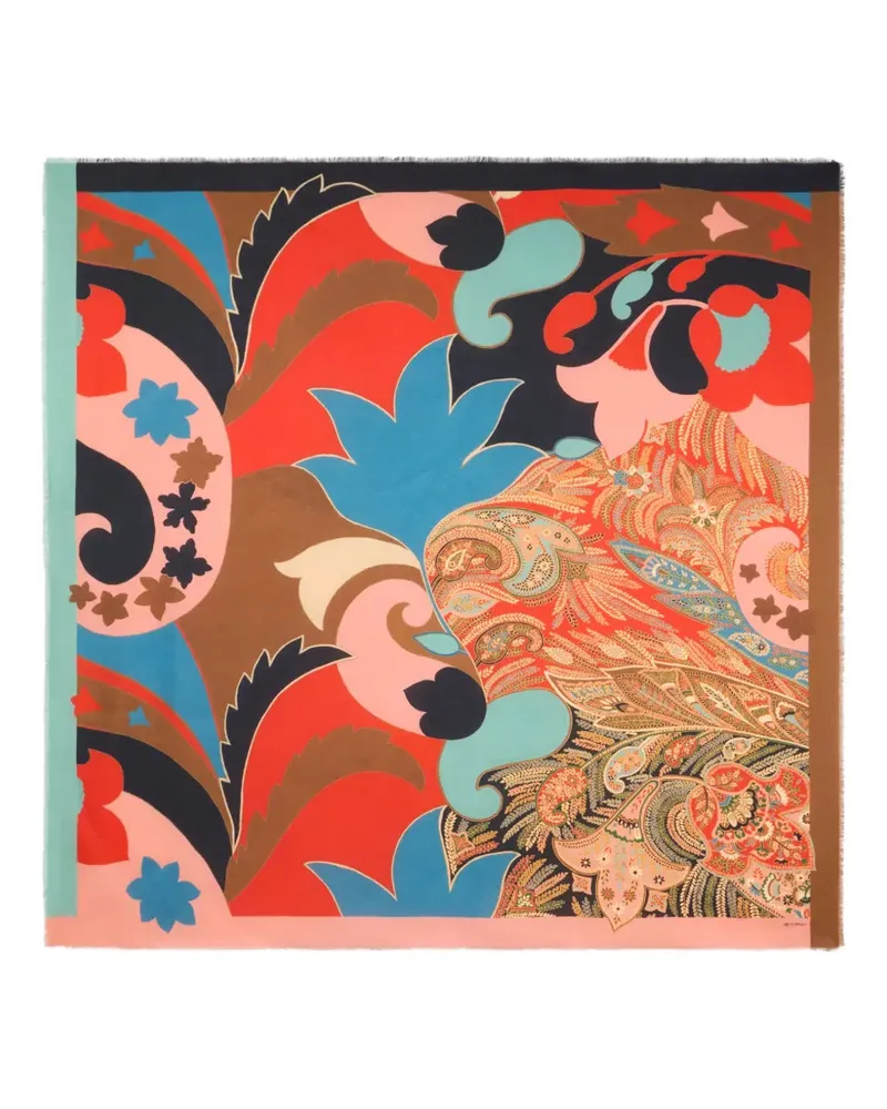 Etro Schal mit Paisleymuster - Nude Nude