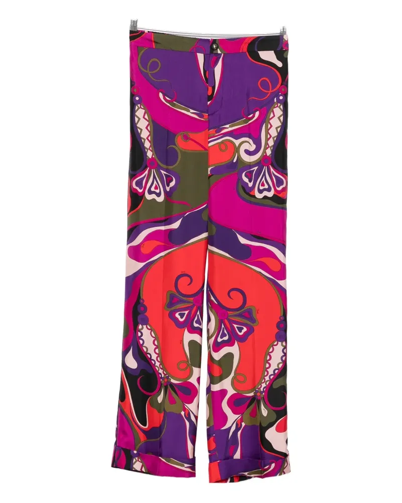 Emilio Pucci Hose mit abstraktem Print - Violett Violett