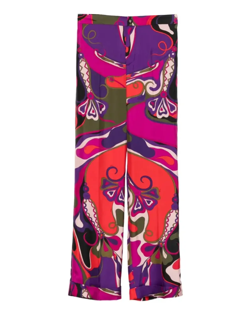 Emilio Pucci Hose mit abstraktem Print - Violett Violett