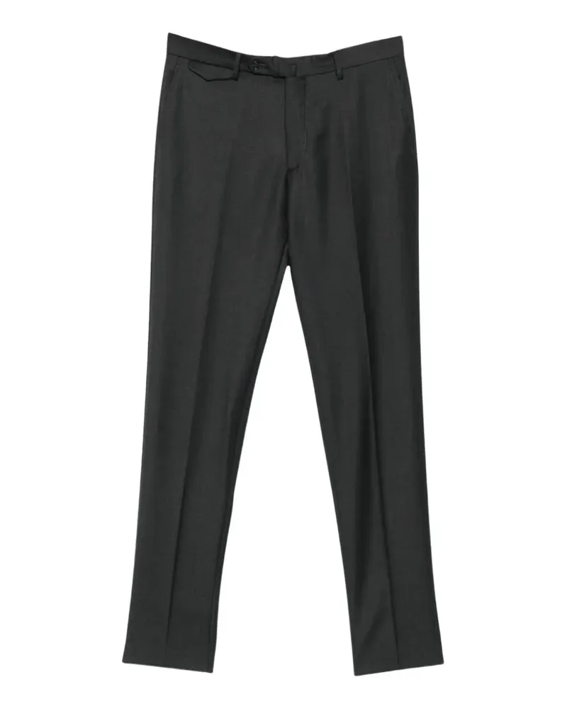 Tagliatore pressed-crease wool trousers - Schwarz Schwarz