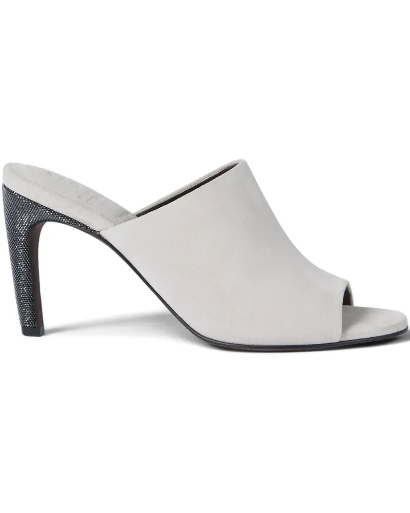 Brunello Cucinelli open-toe heels mules - Grau Grau