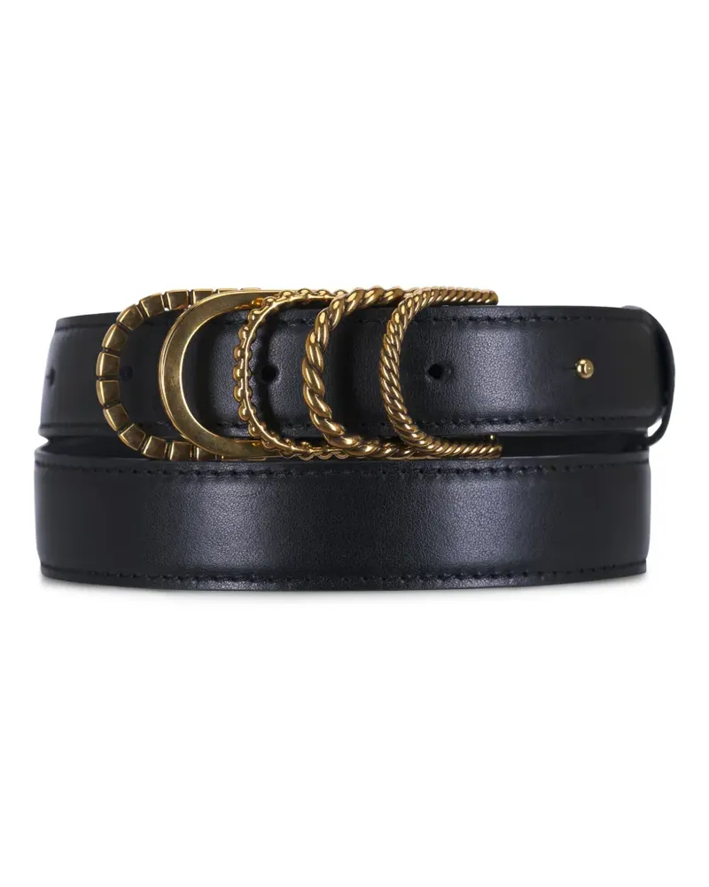 Dorothee Schumacher Gürtel mit mehreren Schnallen - Schwarz Schwarz