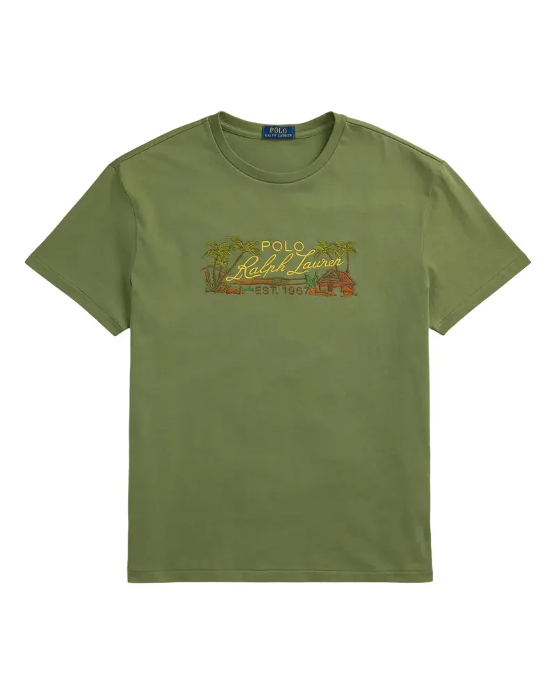 Ralph Lauren T-Shirt mit Logo-Stickerei - Grün Grün