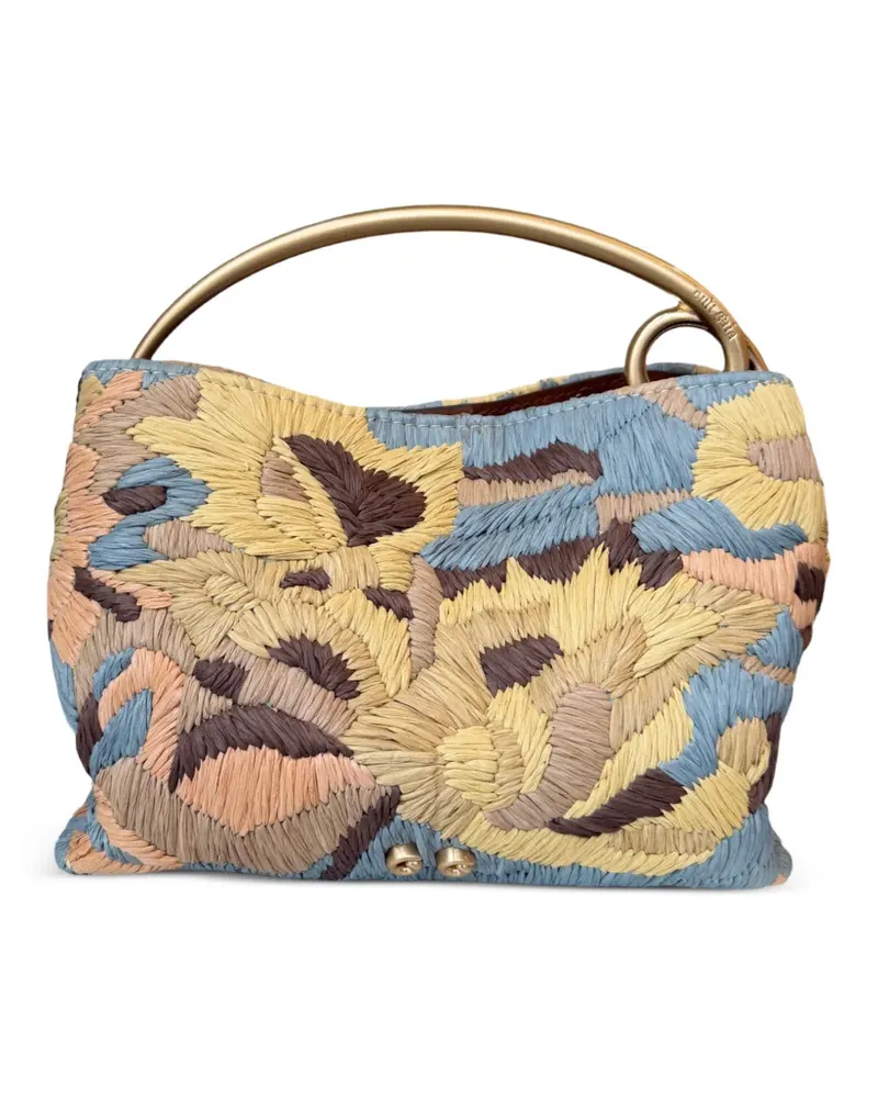 Cult Gaia Lalli sunflower top handle tote bag - Nude Nude