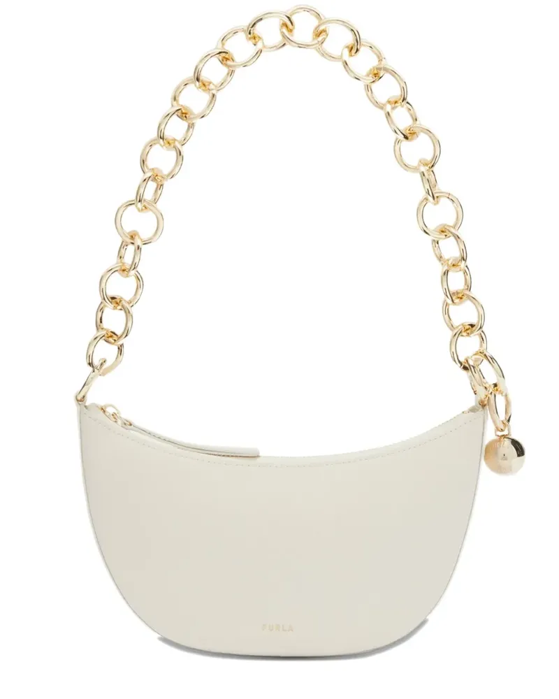 Furla Mini Sfera Schultertasche - Weiß Weiß