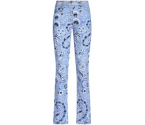 Skinny-Jeans mit Bandana-Print