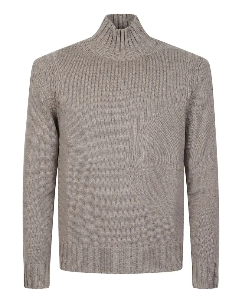 Ballantyne ribbed-knit roll-neck sweater - Nude Nude