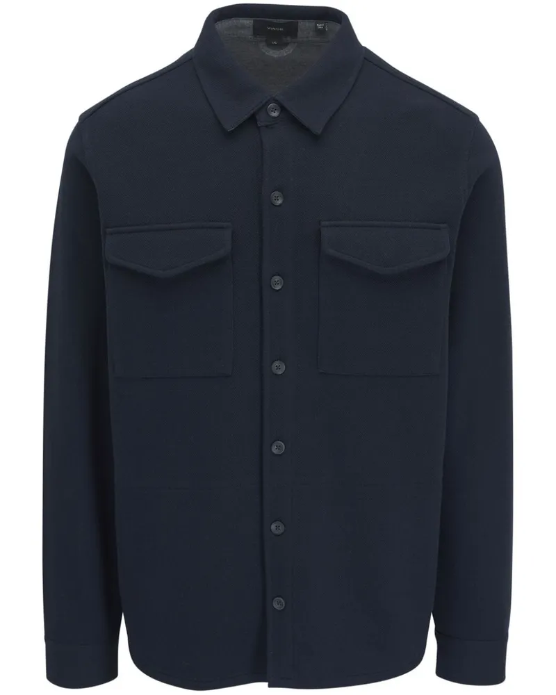 Vince Hemdjacke mit Klappentasche - Blau Blau