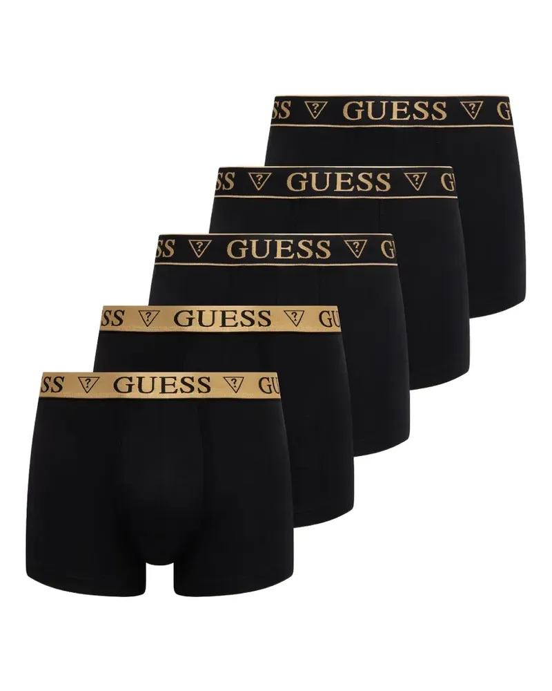 Guess logo-waistband boxers (set of five) - Schwarz Schwarz