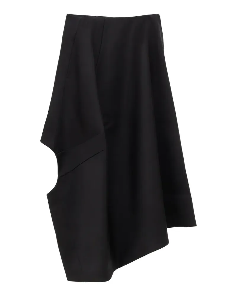 Comme des Garçons Asymmetrischer Rock - Schwarz Schwarz