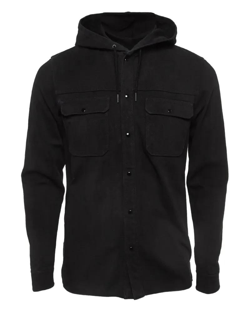 Sandro Jacke mit Kapuze - Schwarz Schwarz